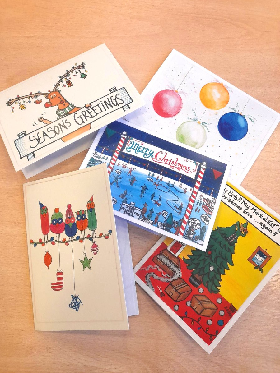 Looking for something special this Christmas?

These beautiful cards were made by our very own Recovery College Watercolour Group! You can pick up a pack from Mental Elf this Sunday 🏃‍♂️

What are you waiting for? Get your tickets now
selmind.org.uk/news/2024/10/m…