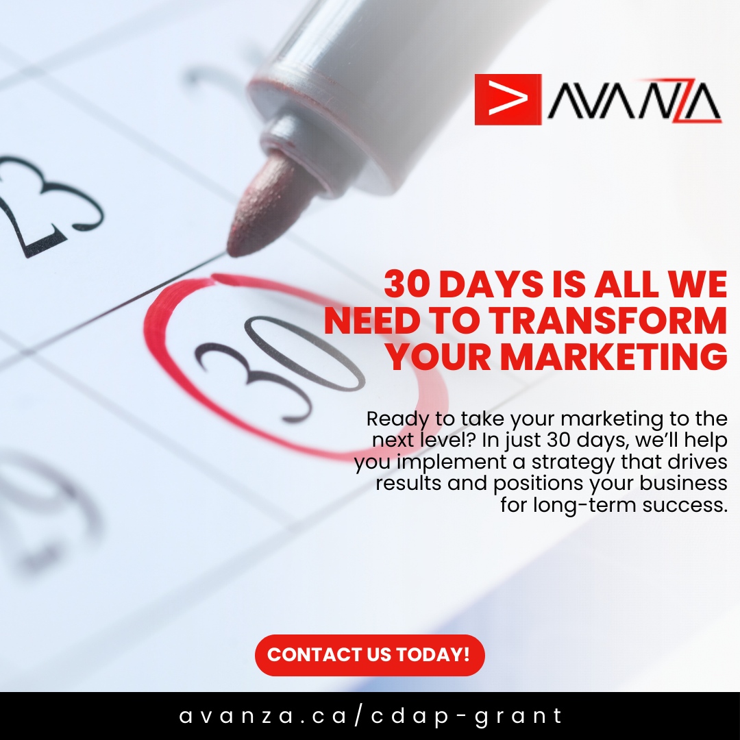 avanzacan's tweet photo. 🚀 30 Days to Transform Your Marketing! 📈

Ready to level up? In just 30 days, we'll implement a strategy that drives results and positions your business for long-term success. 

Let’s make it happen! https://t.co/Pm2ZqgtJ4L