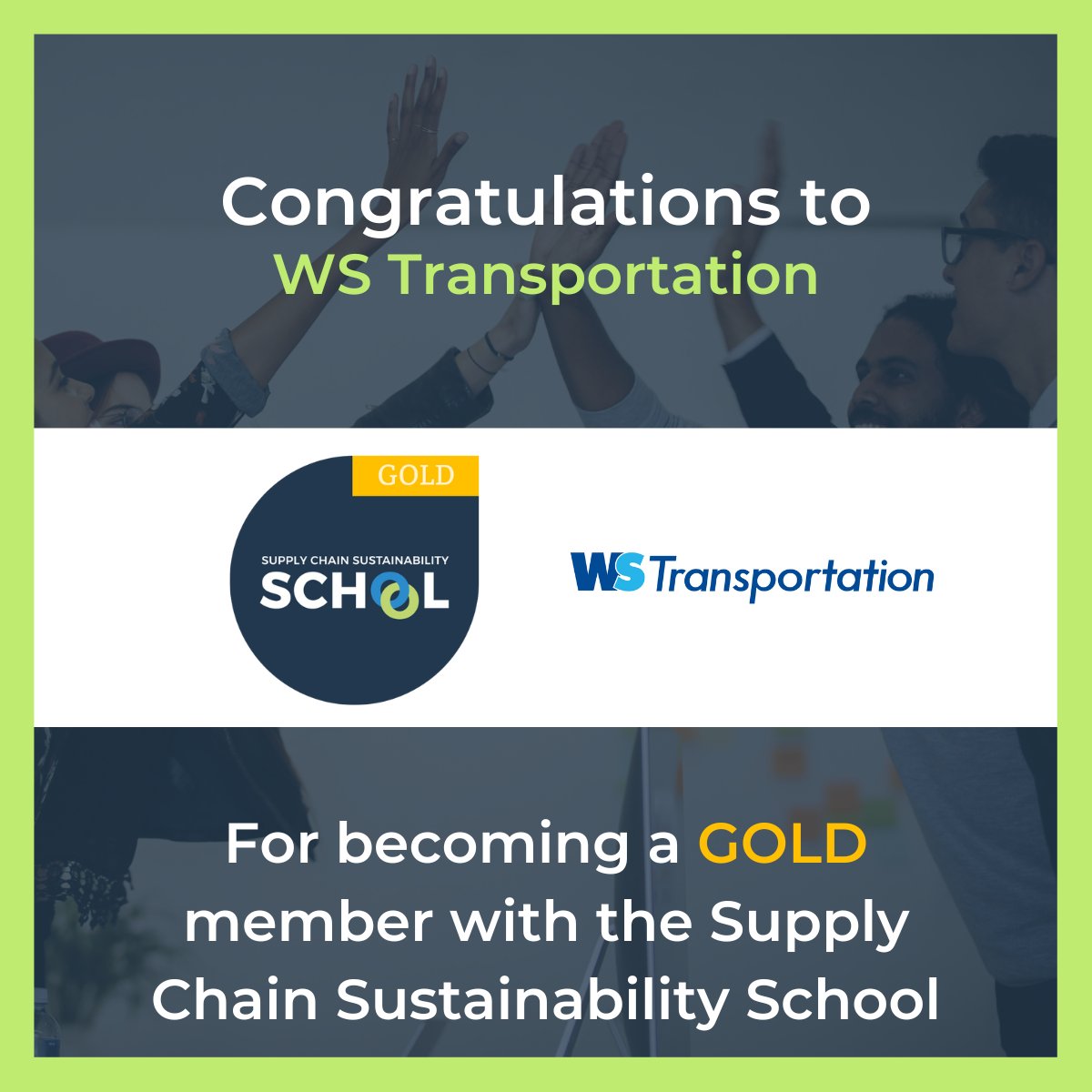 Congratulations to WS Transportation for becoming the latest School member to reach gold status. ⭐

Read their case study to learn about how they have benefitted from being an active member of the School.

Download here ▶️ ow.ly/uLpl50UhvI3

#GoldSCSS