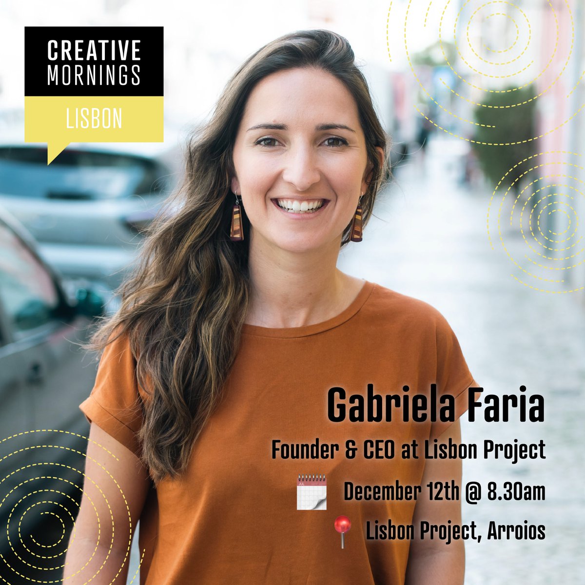 🔜 See you on Thursday, Dec 12th, at Lisbon Project for #CMCycle.
Get your free tickets here: bit.ly/498mrvb

Passionate about mobilizing people to add value to the lives of others around them, Gabriela Faria encountered a need she couldn’t unsee.