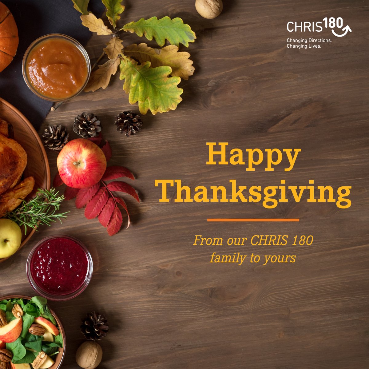 CHRIS180_Change's tweet image. Happy Thanksgiving from CHRIS 180! 🦃 We hope everyone has a safe and joyful holiday! #thanksgiving #atlantathanksgiving