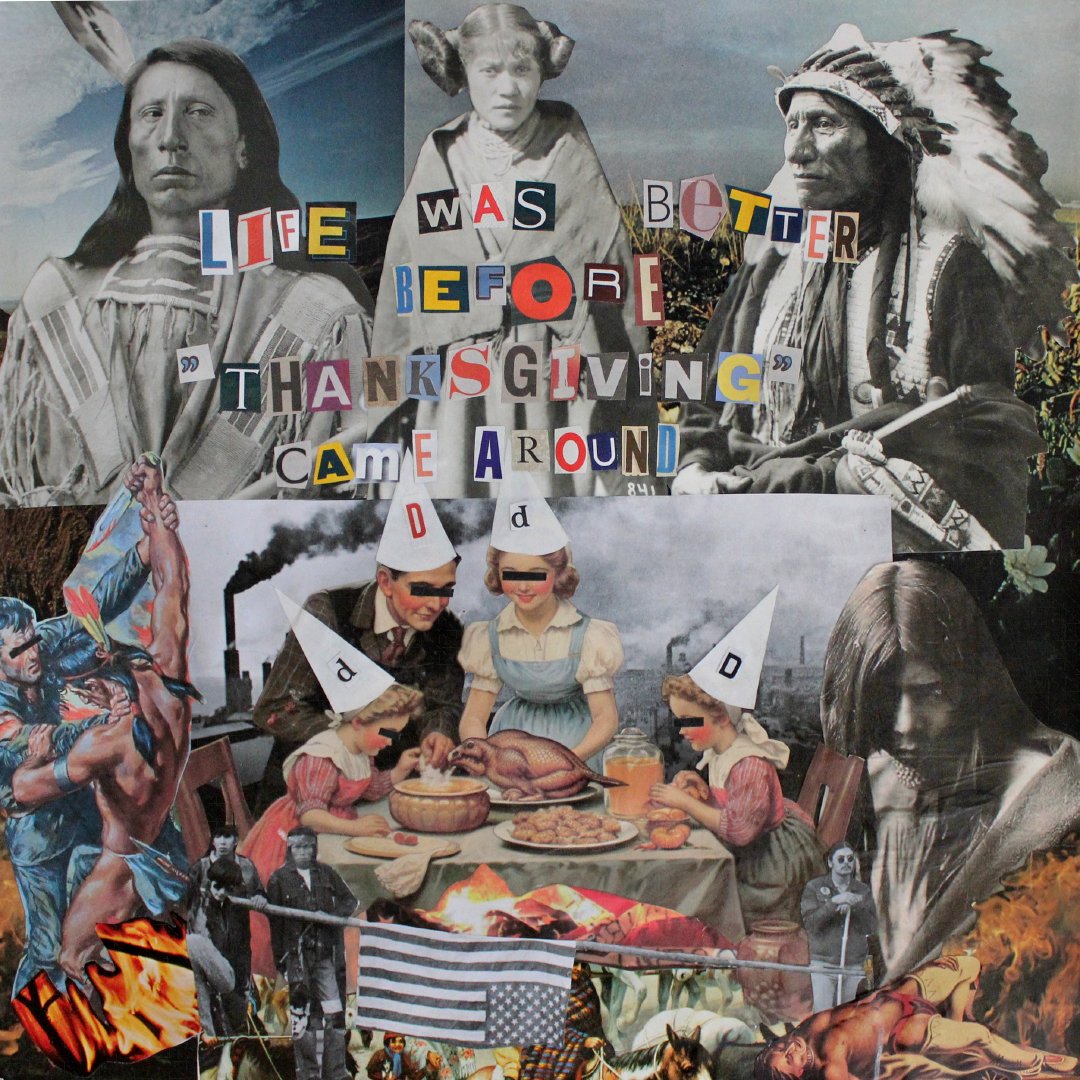 This #Thankstaking, we honor the true history of America’s founding and its relationship with Native peoples. Rather than perpetuating a false tale of harmony and peace, we acknowledge the violence of colonization, displacement, and genocide that followed European settlement.