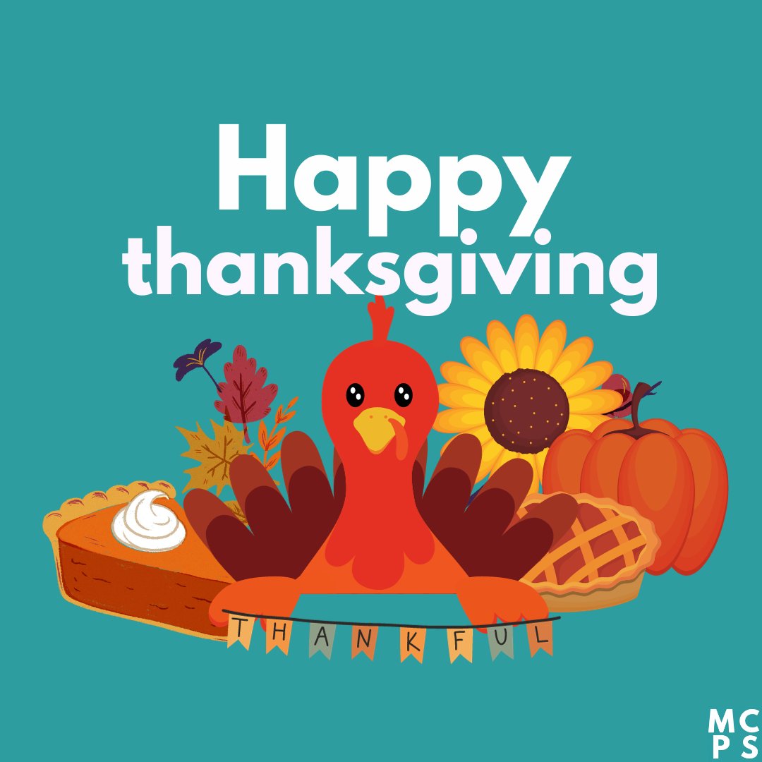 🦃 Happy Thanksgiving, everyone!

As we gather with loved ones, let's take a moment to express our appreciation for our amazing families, dedicated teachers and excellent staff who make our school district awesome.