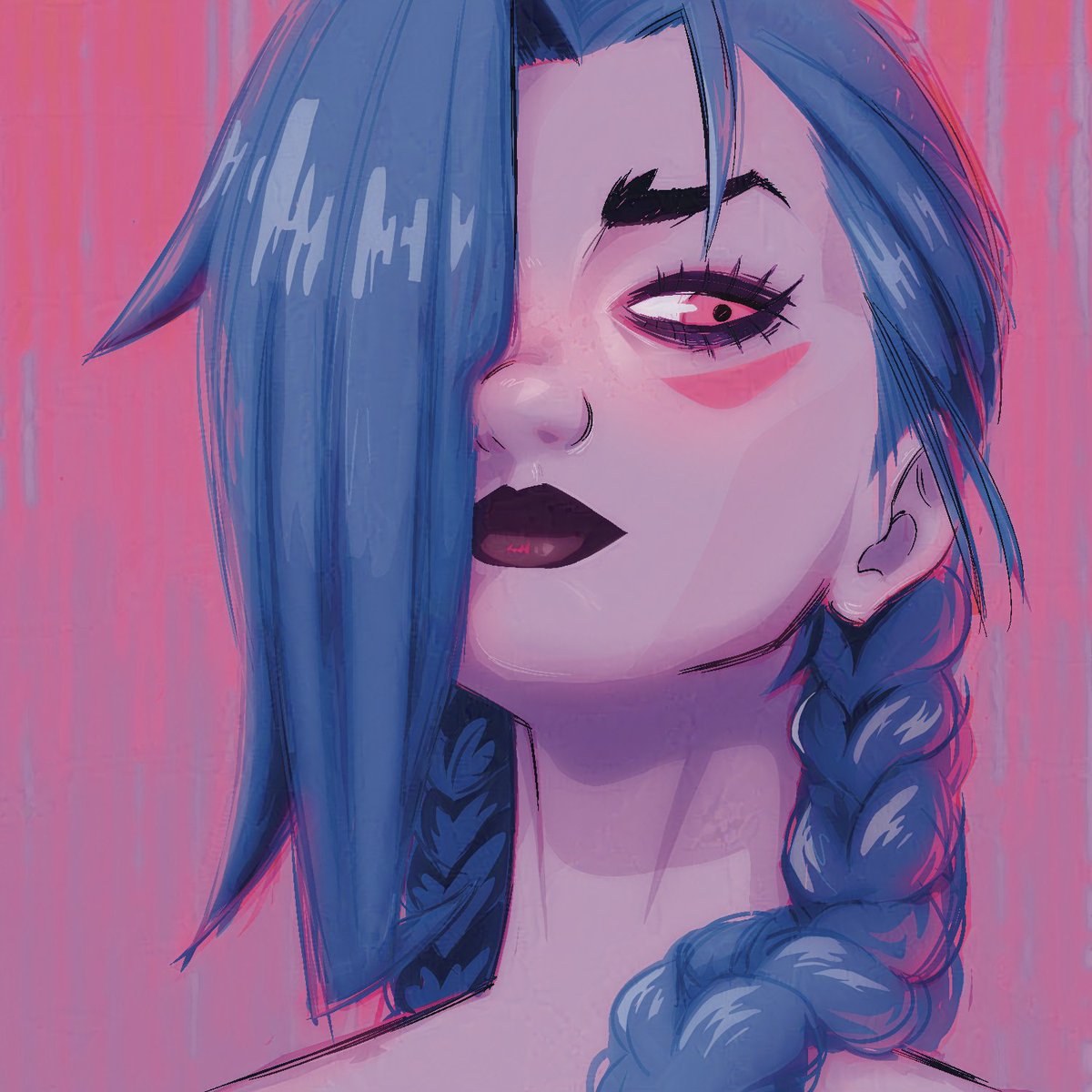 Dogertin's tweet photo. Just watched arcane for the first time.... my style will never be consistent 

#Jinx    #Arcane    #arcanefanart https://t.co/3NpCVz4kxd