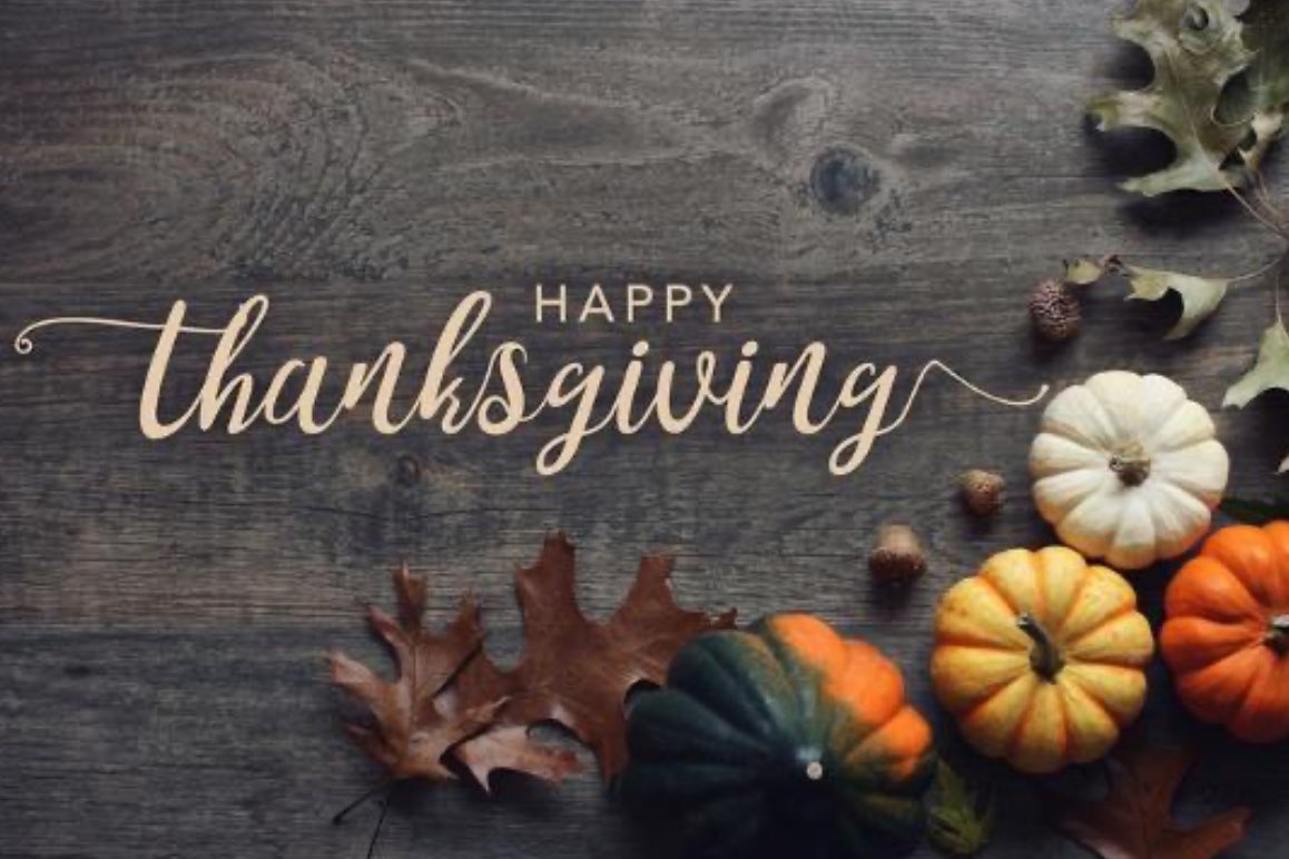 Happy Thanksgiving to all who celebrate. Thankful for our patients, our staff, and the ability to care for people facing cancer.