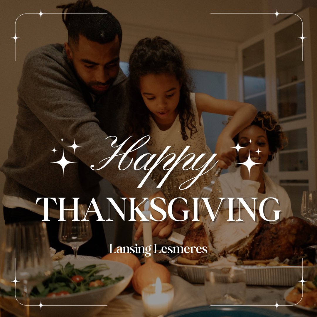 LansingLesMeres's tweet photo. Happy Thanksgiving, I want to extend my warmest wishes to you and your loved ones. May this season bring you peace in your heart, good health to your home, and moments of rest to rejuvenate your spirit. https://t.co/MLtQQAnCmI