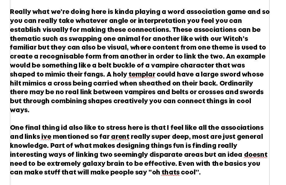 Remanance's tweet photo. Rewrote some things about how i go about designing stuff and trying to be creative with it for people interested but intimidated. https://t.co/wgCzt5fF5L