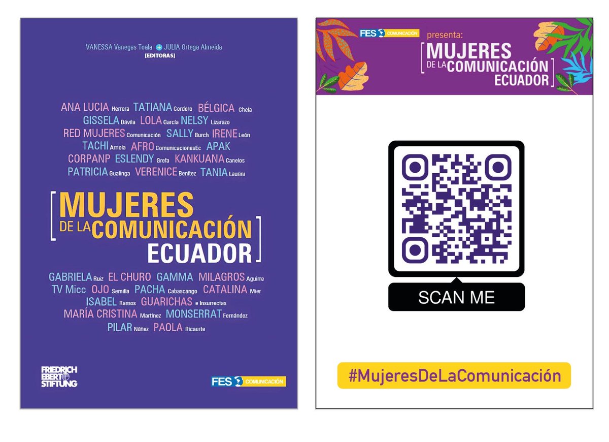 EspaciadoraBar's tweet photo. Mujeres de la Comunicación Ecuador: el libro que apuesta por visibilizar a las comunicadoras

🟣Dos imparables años de trabajo dieron como resultado este libro que se presentó la noche del 20 de noviembre, en @ciespal, en Quito.

👉 https://t.co/KVoKODHGmD
🖊️@mayestefi https://t.co/CzniuxJVzz