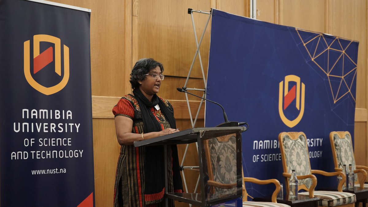 NUST_Namibia's tweet photo. NUST recently hosted the second TVET Symposium, with 70 in-person and 100+ online participants. Industry experts discussed the vital role of TVET in Namibia’s economic growth and the importance of collaboration between institutions and industries 🌍💡✨ #NUST #TVET #TVETSymposium https://t.co/KwojVWxg0E