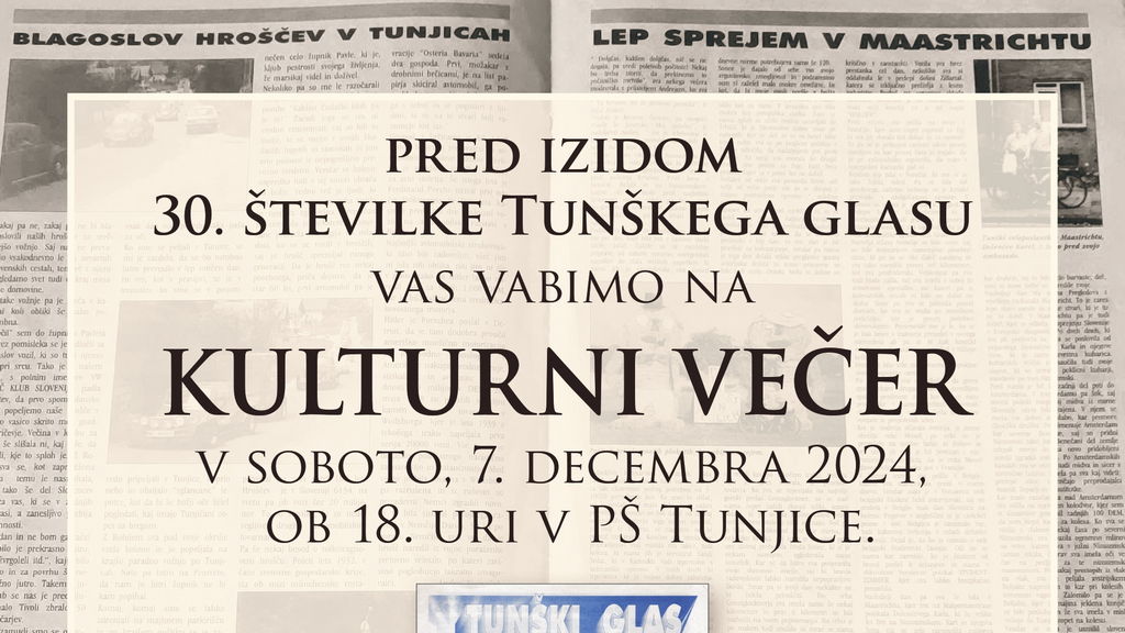 Kulturni večer pred izidom 30. številke Tunškega glasu #društvotunškiglas #krajevnoglasilo #tunjice
kamnik.info/koledar_prired…