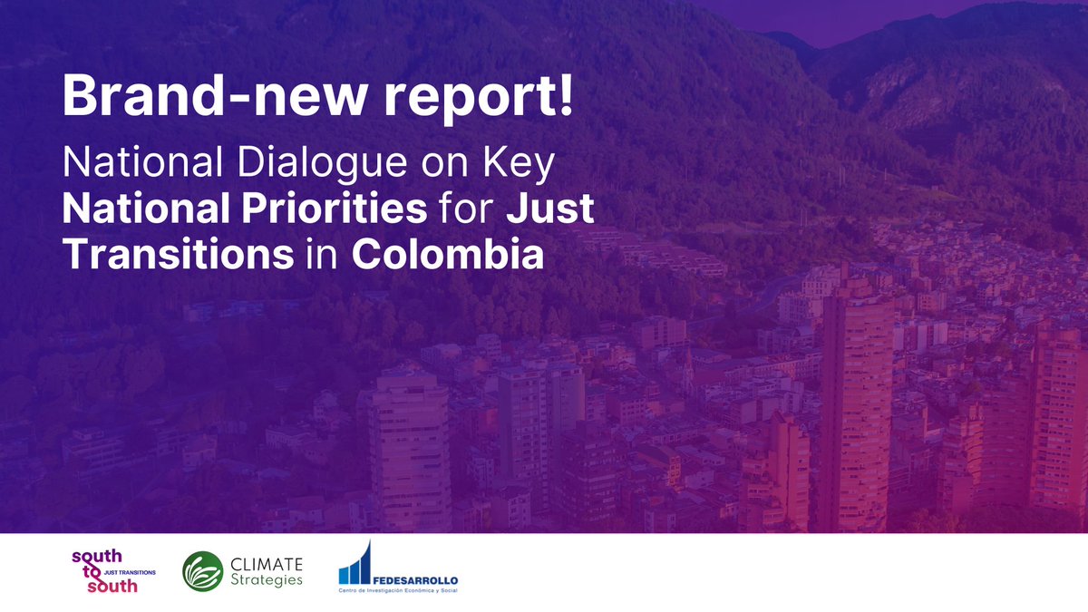 Available now:
Our new report highlights that it is essential to clarify how Colombia’s energy transition aligns with its broader climate goals, including adaptation and resilience.

Dive into the details below: climatestrategies.org/publication/na…