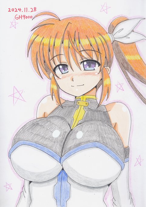 久しぶりのワンドロ!なのはさん描きました～😆😊 
#リリカルなのはワンドロ 