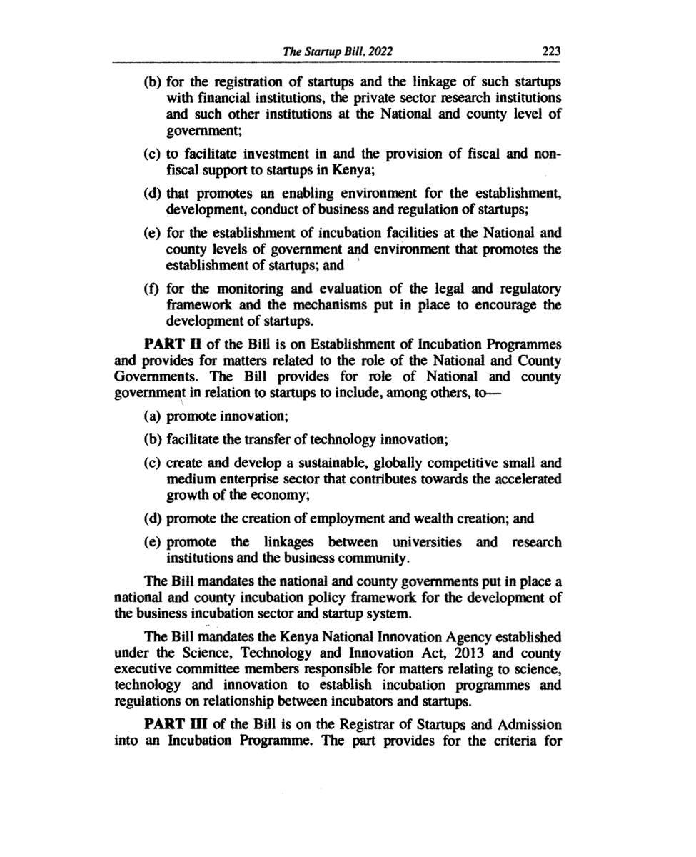 MzalendoWatch's tweet photo. Hon. @renee_mayaka moves that the Startup Bill (Senate Bill No. 14 of 2022) be read a second time in the National Assembly. 

The Bill seeks to 👇

Link to the Bill: https://t.co/oGElJoaqtK

#BungeLiveNA
