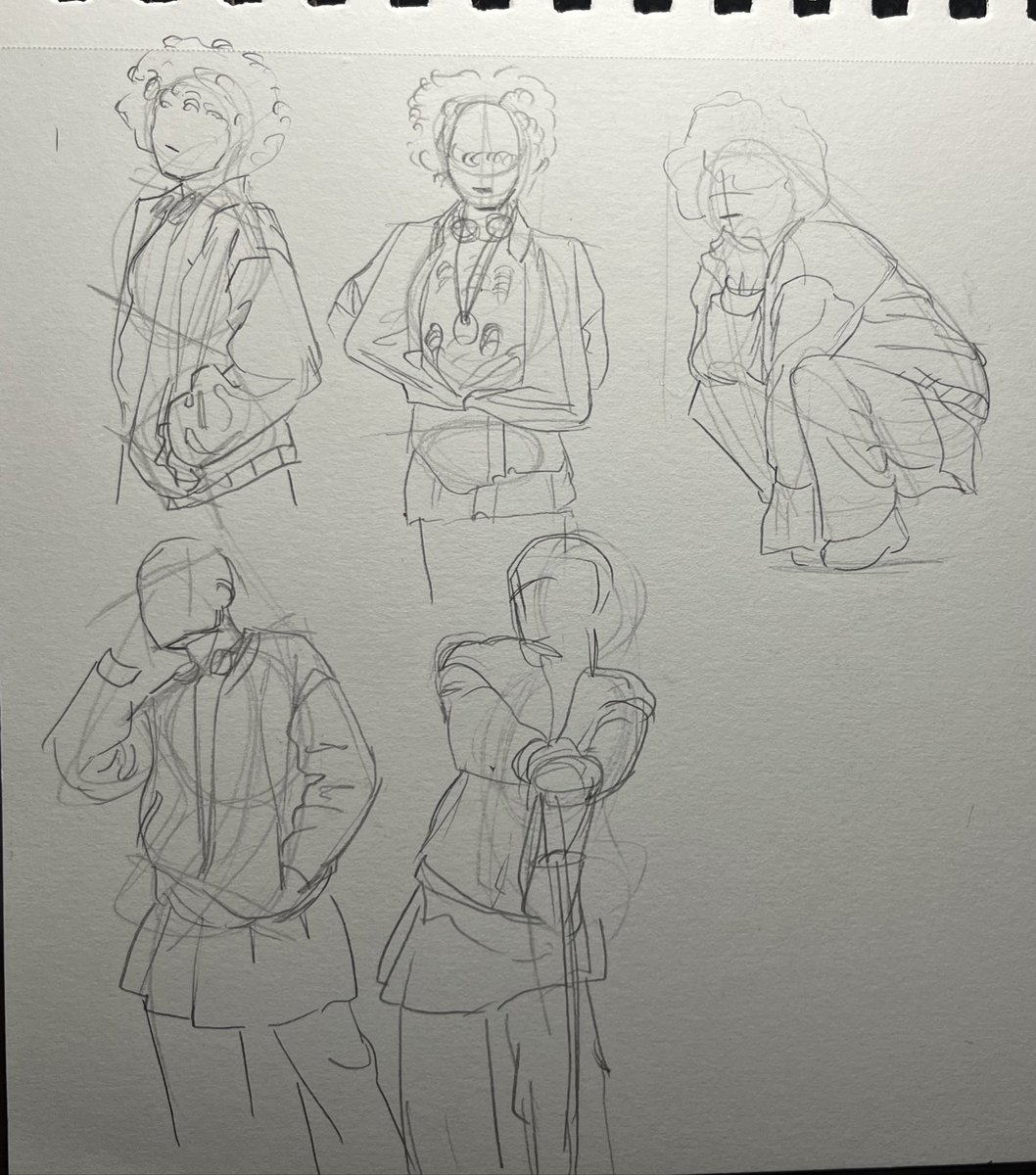 + clothing studies. I don’t wanna neglect how the body appears under clothing. And how clothing can affect/enhance the gesture of a pose. Plus wrinkles and clothes are fun