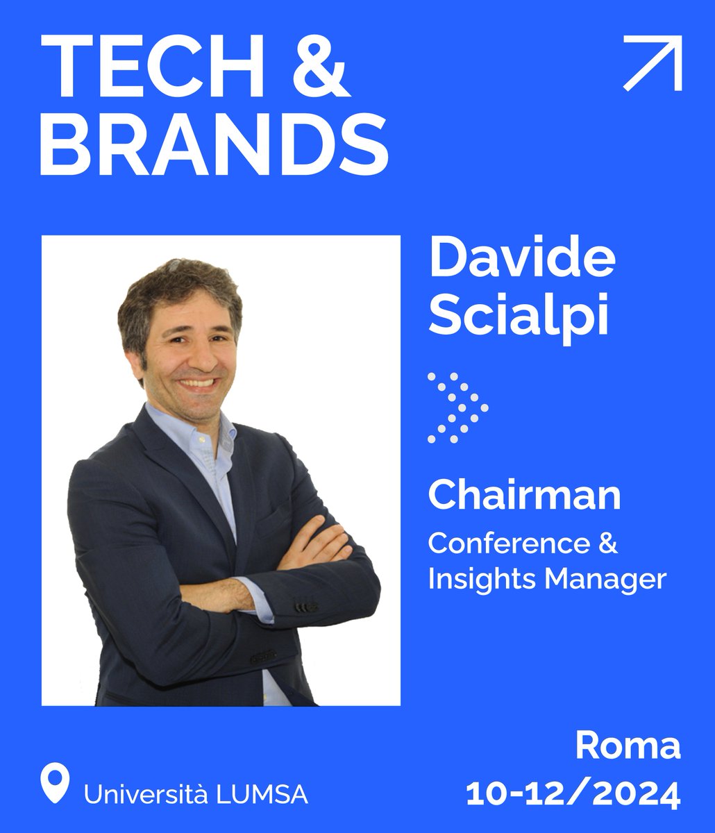 Il 10 Dicembre a #Roma, alla LUMSA, arriva "Tech &amp; Brands", il workshop itinerante dove i #Brand raccontano come usano le tecnologie a fini di business.  

A moderare il workshop sarà Davide Scialpi, "Tech &amp; Brands" founder.

Scopri il programma qua: techandbrands.com/roma