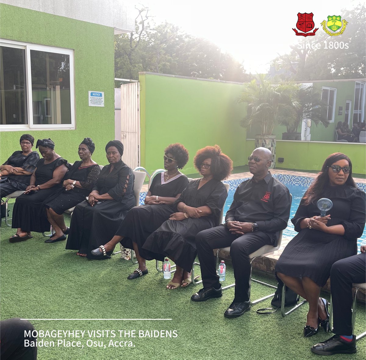 MOBAMourns's tweet photo. MOBAGEYHEY VISIT THE BAIDENS 🔴⚫️

The MOBA and WGHS OGA fraternities visited the Baiden family yesterday, Wednesday, 27th November 2024, at Baiden Place to pay their respects to the family of the late MOBA Sydney Baiden (‘76).

#MOBAMourns 
#MfantsipimSchool 
#MOBANational https://t.co/f9Ya4k7Bf8