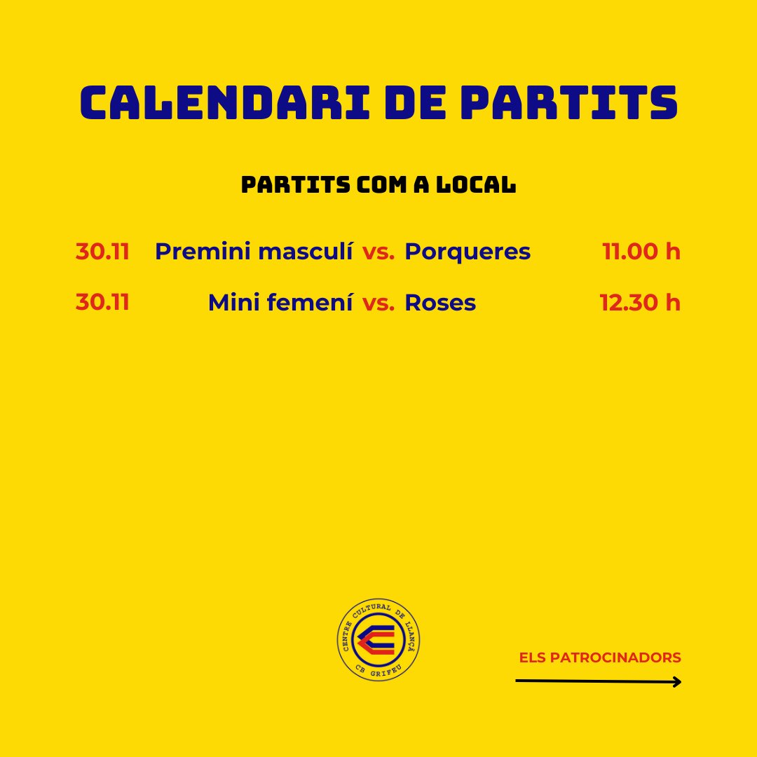 Club Bàsquet Grifeu-Llançà tweet media