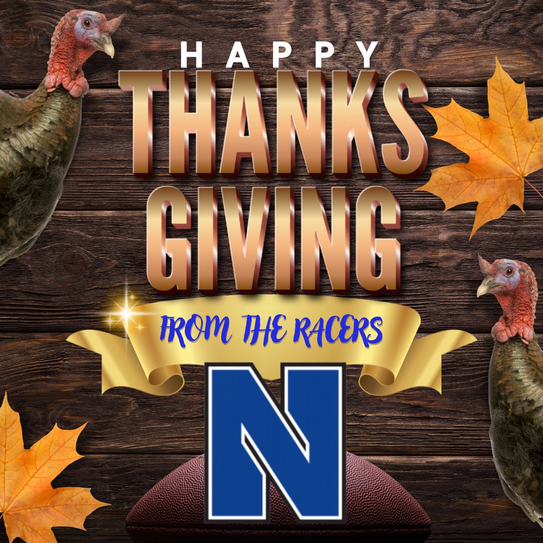 Happy Thanksgiving from the Newcastle Racers! 

We are thankful for our Players, Coaches, Booster Club, &amp; our Community! This Thanksgiving we are especially thankful to be able to be practicing on Thanksgiving Day! 

#AllN 

🏁🏁🏁🏁🏁