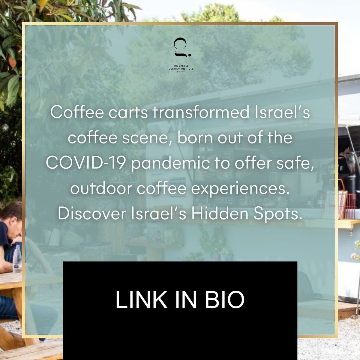 ☕ The Rise of Coffee Carts in Israel

From scenic trails to bustling markets, these mobile cafes are redefining coffee culture—blending community, creativity, and connection. 

#gcibyjnf #coffeecarts