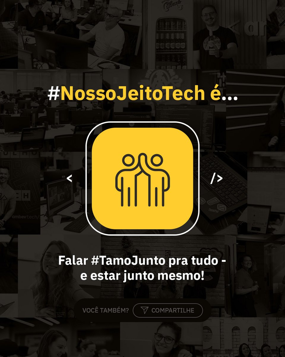ambevtech's tweet image. Vem conhecer um pouquinho mais do #NossoJeitoTech aqui no hub de tecnologia da Ambev!

#TechAndCheers #NossoJeitoTech #AmbevTech