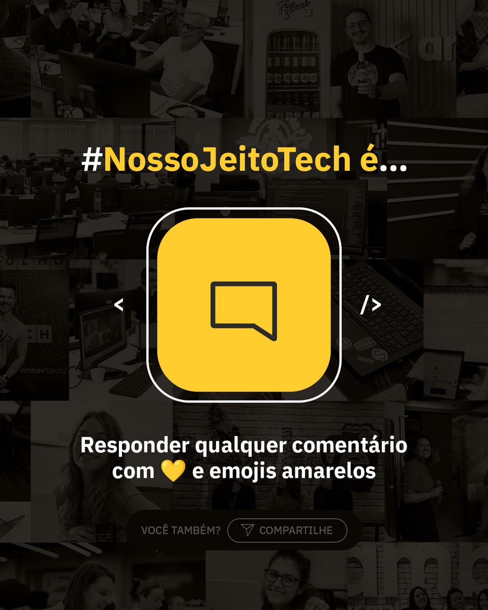 ambevtech's tweet image. Vem conhecer um pouquinho mais do #NossoJeitoTech aqui no hub de tecnologia da Ambev!

#TechAndCheers #NossoJeitoTech #AmbevTech