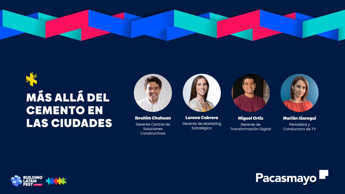 ¡Iniciamos el #BuildingLatamFest! 🎉Un espacio para compartir junto a grandes referentes de la construcción. En Pacasmayo demostramos que vamos más allá del cemento, ofreciendo soluciones innovadoras que transforman la industria. 💡🏗️ ¡No te lo pierdas! bit.ly/3VfouHV