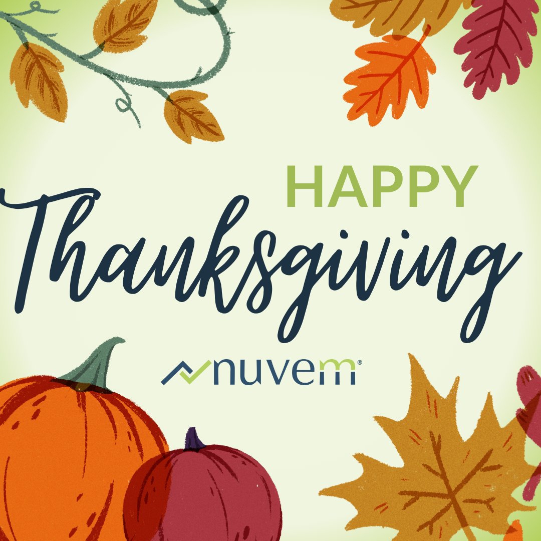 nuvemrxpartner's tweet photo. Happy Thanksgiving! 

Nuvem is thankful for the Covered Entities and Pharmacies across the country  that are committed to improving the health of their communities and trust us as a partner to provide their 340B solutions. 

#340B #FQHC #CommunityHealth #Hospital  #Pharmacy https://t.co/lhzHOtRNgb