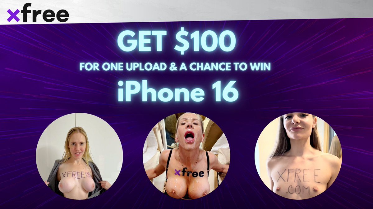 xfree.com (@xfreeofficial) on Twitter photo ๐ Win $100 AND a Brand-New iPhone 16! ๐
Are you a verified #xfree creator? Weโve got something special for you!
๐ธ Upload a video featuring โxfreeโ on your naked body.
๐ฆ Share it on X, tag <a href="/XfreeOfficial/">xfree.com</a>, and use #xfree hashtag.
๐ฅ The first to hit 1000 likes on their post ๐ Win $100 AND a Brand-New iPhone 16! ๐
Are you a verified #xfree creator? Weโve got something special for you!
๐ธ Upload a video featuring โxfreeโ on your naked body.
๐ฆ Share it on X, tag <a href="/XfreeOfficial/">xfree.com</a>, and use #xfree hashtag.
๐ฅ The first to hit 1000 likes on their post