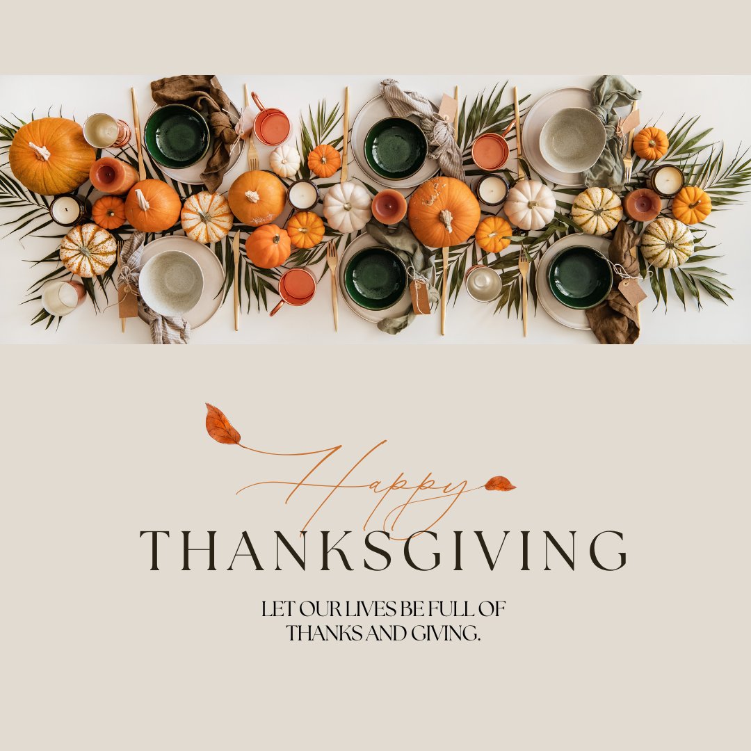 Let's remember to be grateful for the love, laughter, and blessings in life this Thanksgiving. SAAPHI wishes everyone a day filled with warmth and appreciation. 📷 #Thankful #Gratitude #HappyThanksgiving