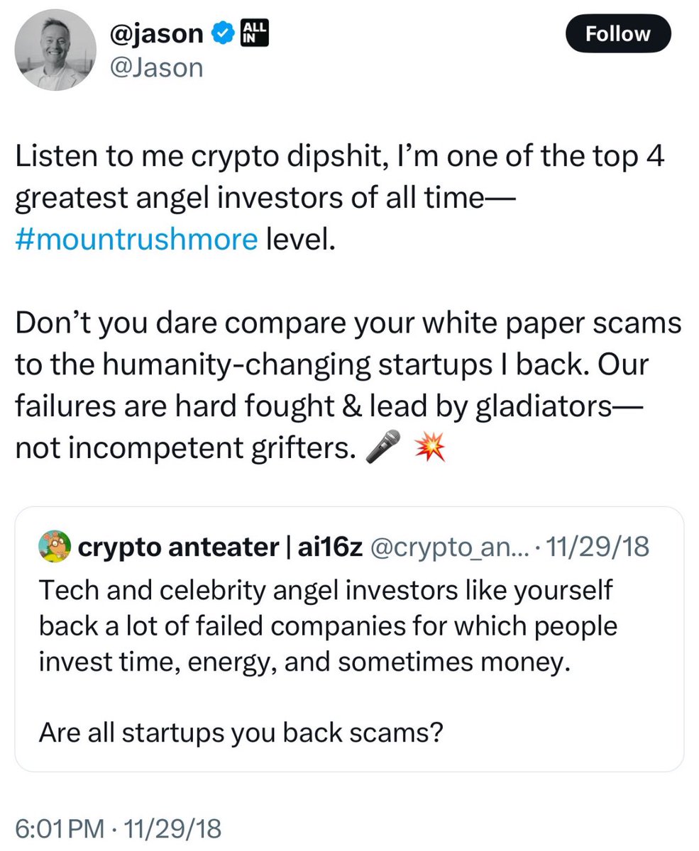 Mount Rushmore level brag ✍️