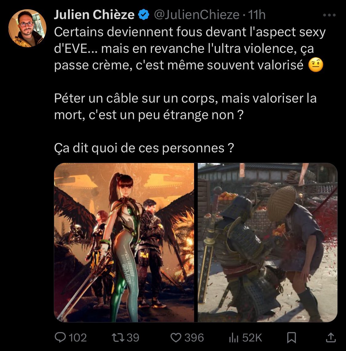 Le virage à droite toute de Juju est pris à 300 à l’heure :