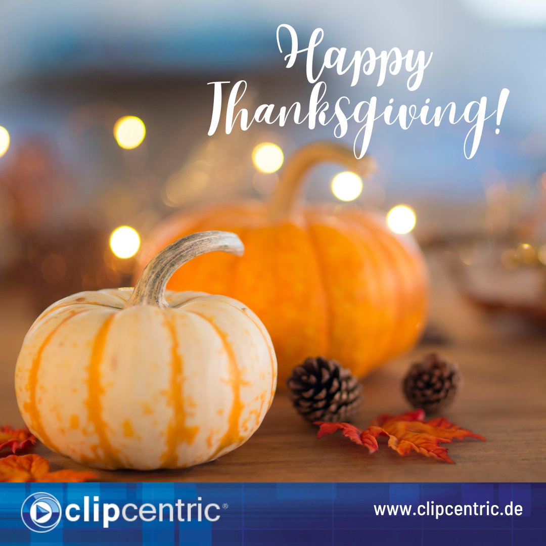 Clipcentric's tweet photo. Are you celebrating #Thanksgiving today? With a big turkey and friends and family at home? 🍂🦃
Then we wish you a Happy Thanksgiving and a Happy Holiday Season. There is nothing better than spending time with your loved ones. 🫶 https://t.co/iGwLIsPmxw