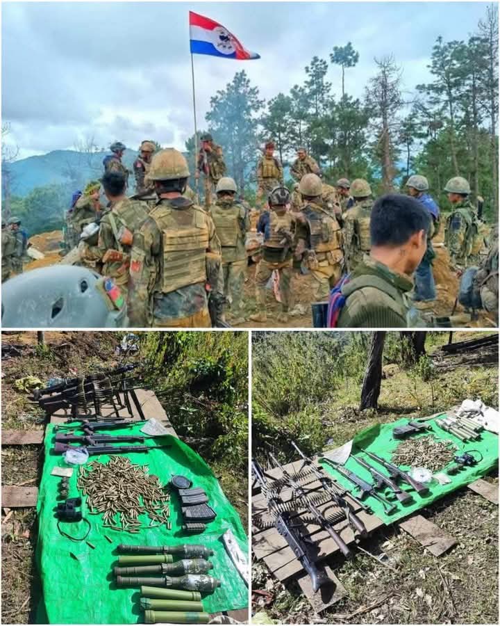 arakan_express's tweet photo. November 28/AEN

The Chin State Council joint force captured Si Thari Taung Camp (Point-3 Camp), a military council camp between Hakkah and Thantlang townships in Chin State, on November 25 after three days of fighting, a Chin news source said. https://t.co/zP7bDbKsol