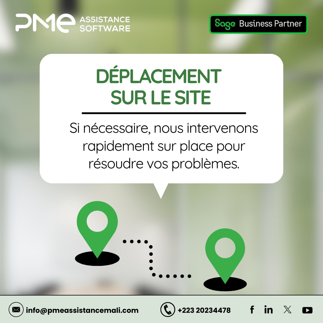 PMEAssistance's tweet photo. Vous n'êtes jamais seuls ! S'il arrive qu’une fonctionnalité vous échappe, nos consultants sont là pour vous guider et vous montrer comment tirer pleinement parti de vos logiciels. 

☎�� +223 20234478
📍 Quartier du fleuve, Imm. Alpha Gamby, Bamako
📧 info@pmeassistancemali.com https://t.co/Ryteq5TsWi