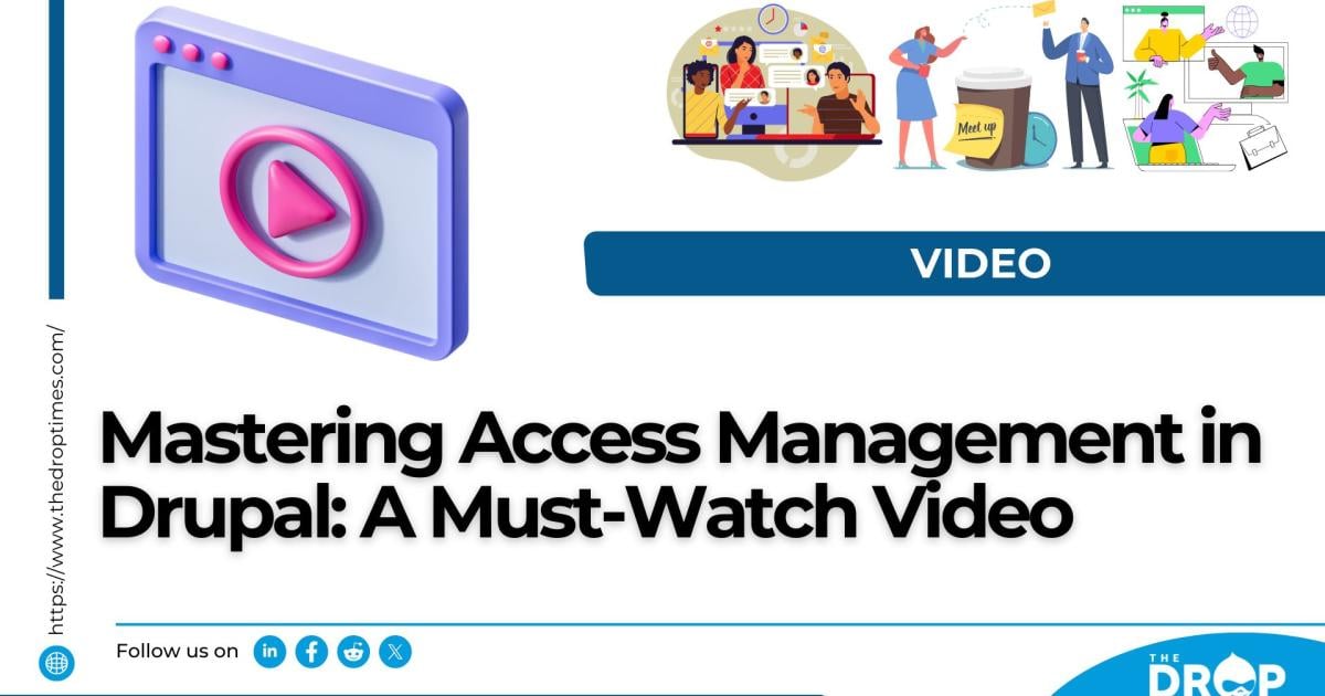 thedroptimes's tweet image. Unlock Drupal’s potential with a must-watch video on access management by Maciej Łukiański! via @maciejlukianski of @Droptica Roles, permissions, and field-level access simplified for Polish-speaking developers. Watch now: bit.ly/3VcTF6F #DrupalTutorial #AccessManagement