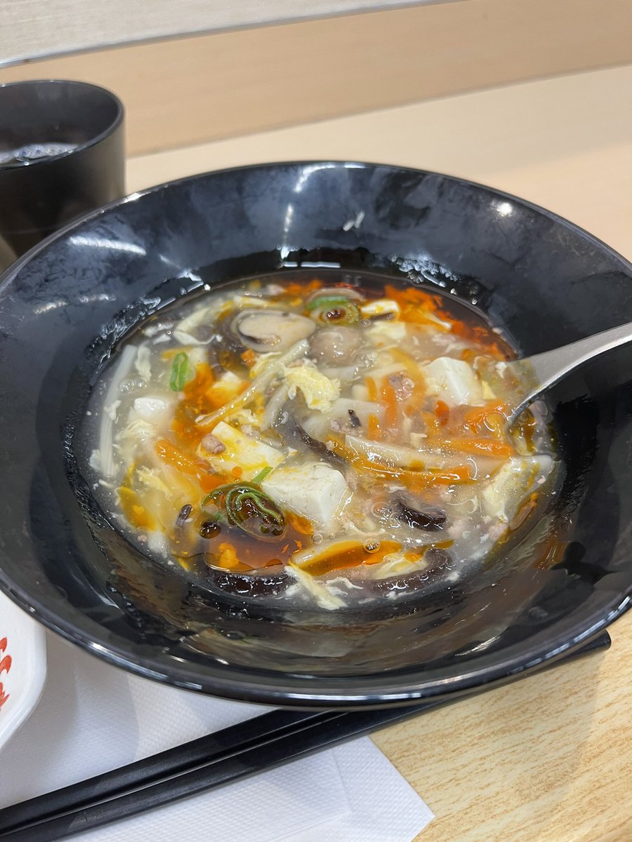 kuzuco's tweet photo. @currygirl_ 酸辣湯、美味しかった！！ https://t.co/ZTWdm7GXWn
