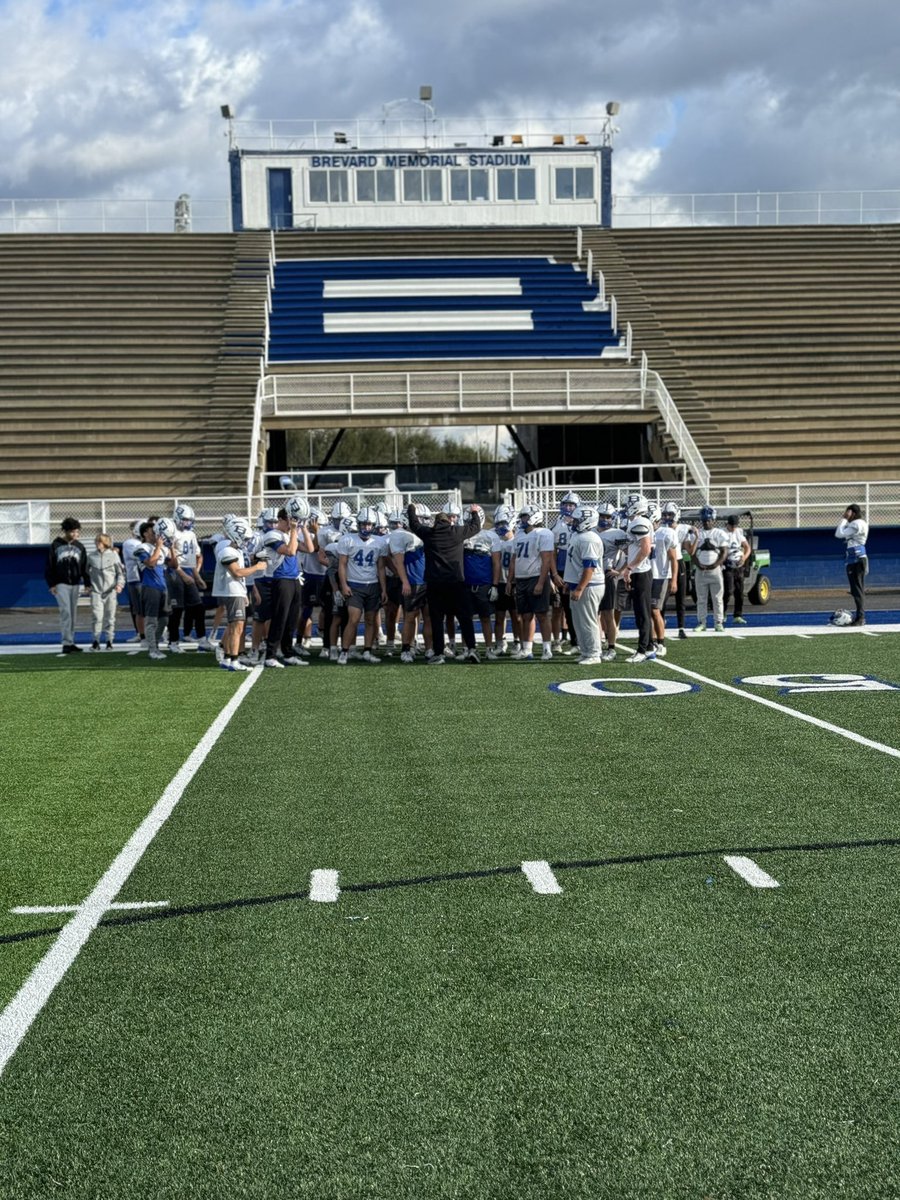Happy Thanksgiving from Brevard Football! We have the privilege of practicing this morning getting ready for the third round of the <a href="/NCHSAA/">NCHSAA</a> state playoffs!