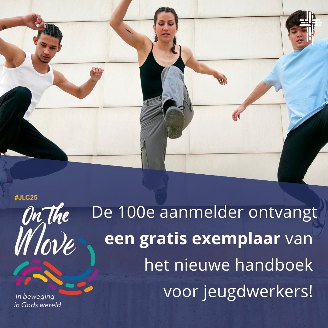 De 100e aanmelder krijgt de vernieuwde versie van het handboek voor jeugdwerkers! Wees er snel bij, want we zitten bijna op de 100. Daarnaast verloten we nog 3 exemplaren van het vernieuwde handboek. Dus meld je aan. Het wordt een geweldig event! kerkpunt.nl/agenda/jeugdle…