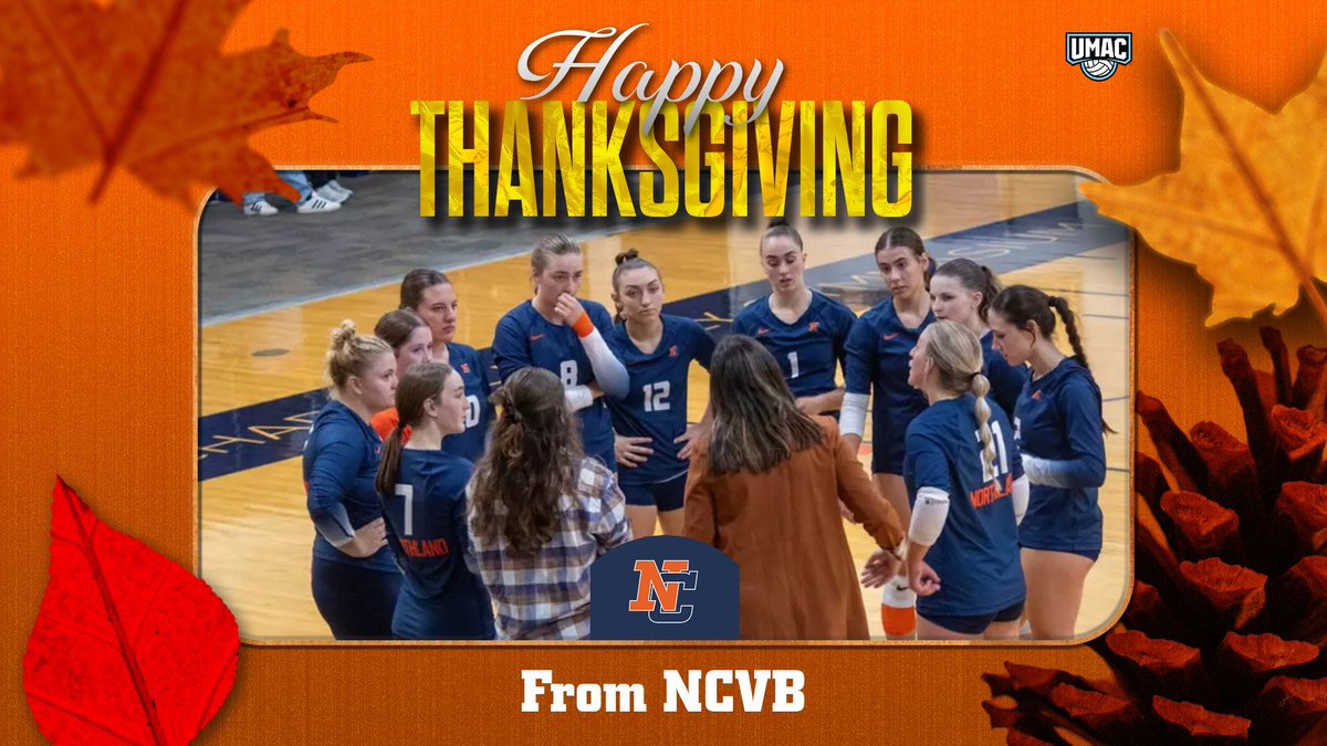 Northland_VB's tweet photo. Happy Thanksgiving from NCVB! Hope everyone has a great day with family and friends 🦃🧡 https://t.co/ELpiV7YzaW