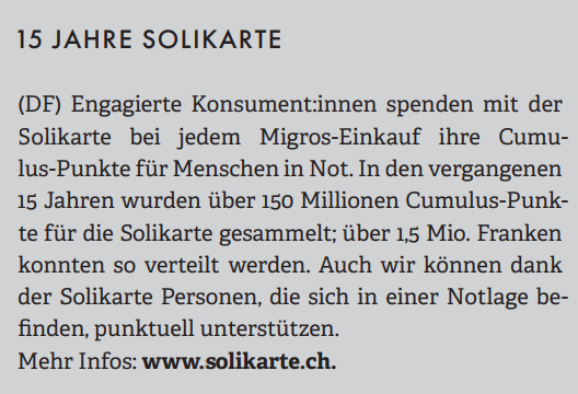 Solikarte's tweet photo. Aus dem aktuellen Bulletin der @SansPapiersBern Anlaufstelle: 15 Jahre Solikarte – 15 Jahre Solidarität. 🎂✊

Die ganze Ausgabe gibt es hier zu lesen:
https://t.co/6qEyO4ep7r https://t.co/08NrKWQh18