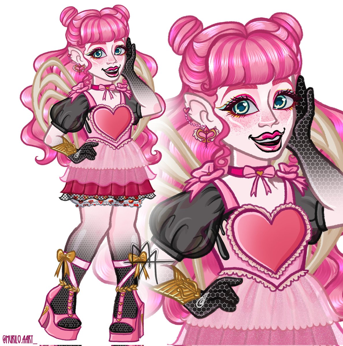 muriloadamanten's tweet photo. 🏹CUPID ASTERIA🩷
Just a quick drawing of the Cupid for G3 of Monster High, based on her leak description
#MonsterHigh #MonsterHighG3 #Mattel #dolltwt #fanart #CLIPSTUDIO https://t.co/M4jEKZ1LuB