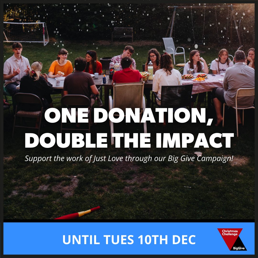 Only 2 days left to support our Big Give Appeal this Christmas! 🎄 🎁

The Big Give ends on Tuesday the 10th at 12 noon - meaning you have just two days to double the impact of your donation to Just Love! ⭐️

➡️donate.biggive.org/campaign/a0569…