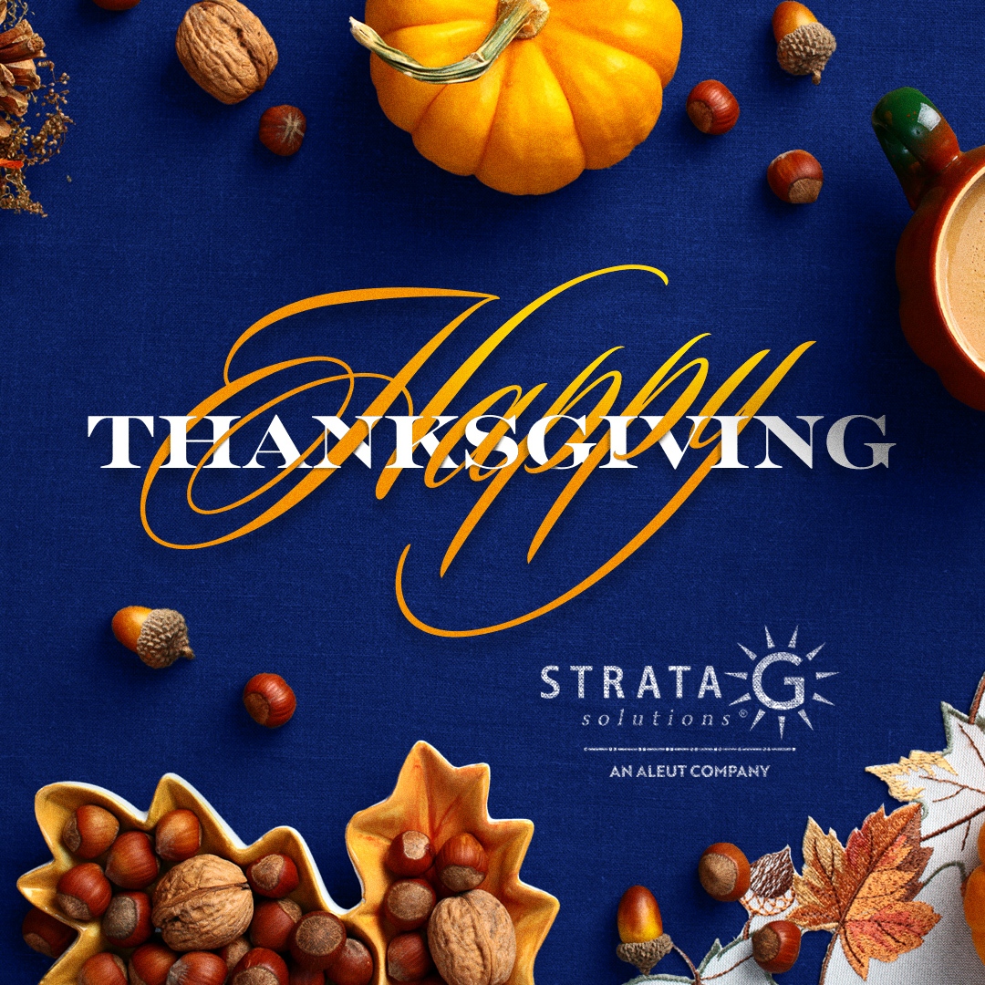 Happy Thanksgiving from all of us at Strata-G Solutions! 🍁🦃

We’re grateful for our amazing team, partners, and clients. Wishing you all a wonderful holiday filled with quality time, delicious food, and plenty of laughter!

We hope you enjoy time with loved ones and all the ...