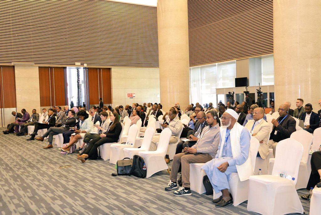 EAPowerPool's tweet photo. TODAY: EAPP SG joined delegates from other Africa power pools at #Pidaweek2024 at AU Secretariat to discuss the practicality of power markets. Panellists pointed to the need for infrastructure devt in generation &amp; transmission to realise the Africa Single Electricty Market. https://t.co/j2PVZVVbmH