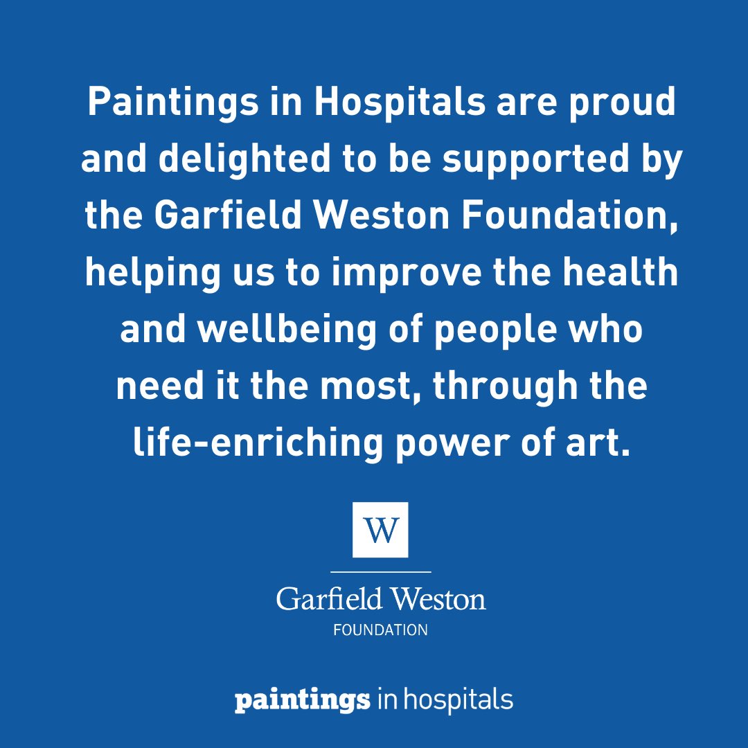 Paintings in Hospitals (@artinhospitals) on Twitter photo Thank you <a href="/WestonFdn/">Garfield Weston Foundation</a> for your support 🎨
#creativehealth #paintingsinhospitals #artandhealth #healthandwellbeing #charity Thank you <a href="/WestonFdn/">Garfield Weston Foundation</a> for your support 🎨
#creativehealth #paintingsinhospitals #artandhealth #healthandwellbeing #charity
