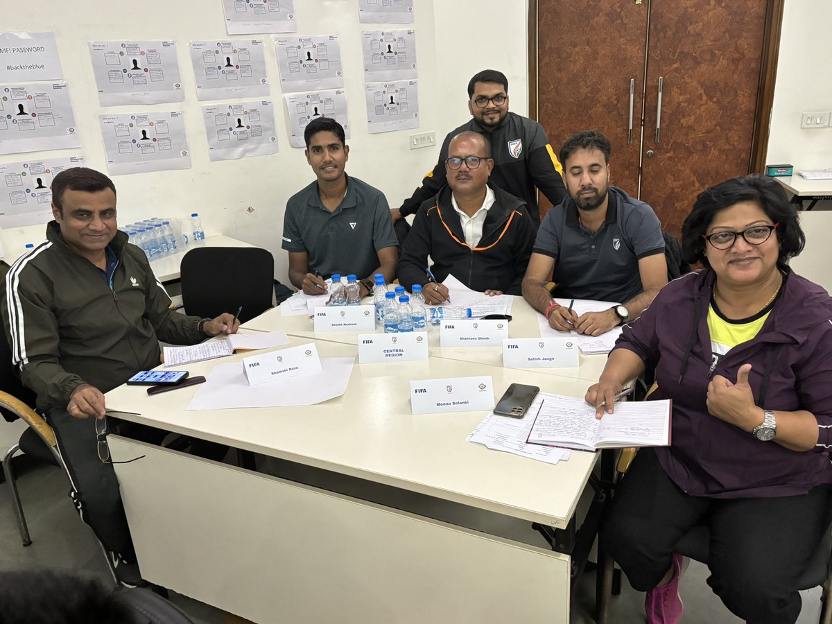 akhilkothari47's tweet photo. Delighted to have attended and assisted at the recent FIFA-AIFF Workshop for Talent Identification! Great to see passionate participants from All Member Associations coming together to elevate scouting in India. Privileged to have supported the Central team. https://t.co/iky47YnDO1