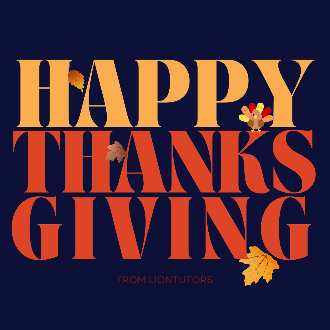 LionTutors's tweet photo. Hope you’re enjoying a well-rested week filled with great food and quality time with loved ones 🧡 From acing exams with us to gearing up for finals, we’re thankful to be part of your semester! Happy Thanksgiving, Penn Staters! 🦃🦁🍃 https://t.co/uJDw9eYFOa