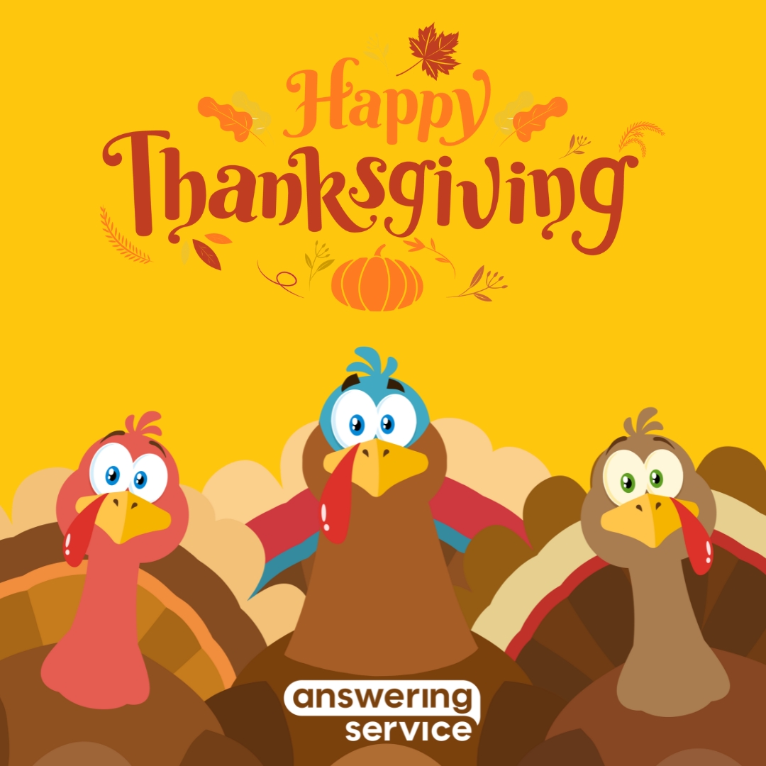 Today business owners across the US will be gathering together with loved ones, enjoying a feast &amp; reflecting on things they’re grateful for. 🦃🥧

AnsweringService.com customers, we're here to handle your inbound calls so you can stay fully in the moment.📞😃

#thanksgiving