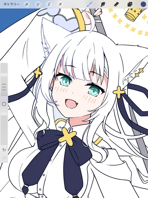 ちょっとだけお口を修正します 