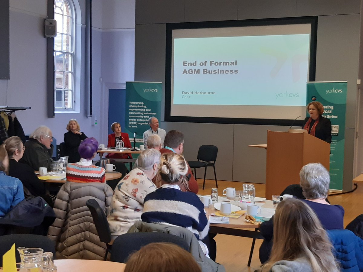 Jo Coles <a href="/YNYDepMayorPFC/">York & North Yorkshire DMPFCC</a> is guest speaker at <a href="/YorkCVS/">York CVS - VCSE Sector Support in York</a> #AGM this afternoon and is talking about the role of the #VCSE in Police, Fire and Crime here in York and North Yorkshire. #YORKCVSAGM24